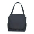 thumbnail image 3 of Bolsa de hombro para almacenamiento del asiento trasero del coche, organizador para el asiento del coche, para el coche, camión, autocaravana Negro con línea negra, 3 of 9