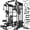 Black SM4/Weight Bench/230lbs Weight Set, variant on GOIMU SM4 Smith Machine Power Cage, 2500 lbs Multi‑Function Home Gym with Dual Pulley System, Lat Pulldown & Low Row, Anti‑Derailment Pulley, Weight Storage & Full Training Attachments