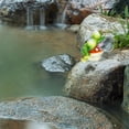 thumbnail image 3 of Garden Statue,Resin Ornament Funny DIY Miniature Figurines for Outside Pond Pool Patio Porch Backyard Miniature Bright Colors Blend Perfectly With The Pond Scenery(D), 3 of 6