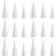 thumbnail image 1 of 18 conos blancos para manualidades, adornos de espuma, conos para dibujar y arte, conos blancos decorativos., 1 of 6