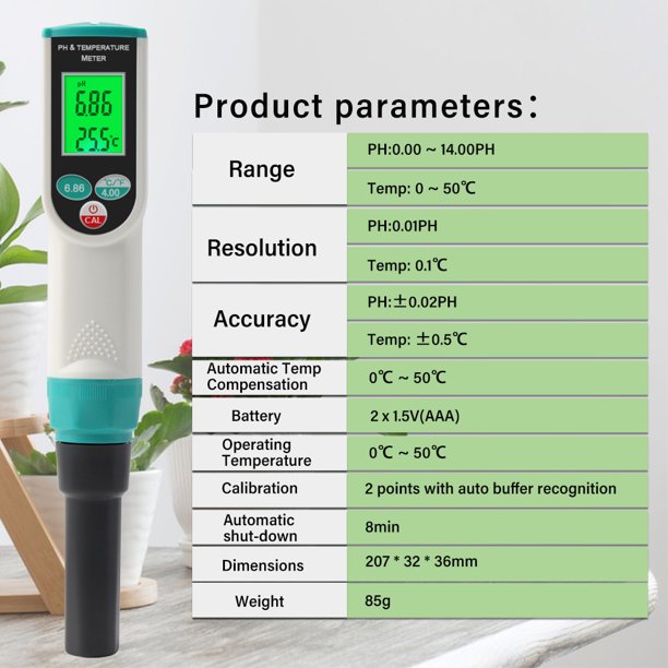 Detector de suelo 3 en 1, 0,00 ~ 14,00 PH, analizador de PH de suelo de jardín, herramientas de medición de jardín Likrtyny Para estrenar