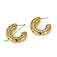 thumbnail image 3 of Boucles d'Oreilles Tube Rond Creuses en Acier Inoxydable Forme C Minimaliste Boucles d'Oreilles Tube Creuses pour Femmes Bijoux Charmant Urbain Léger Style Minimaliste, 3 of 8