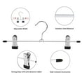 thumbnail image 4 of 20 Packs Extra Wide Pants Hangers with Clips, 15.75 Inch Heavy Duty Chrome Skirt Hangers for Large Slacks, Pants, Skirts, Trousers, 4 of 8