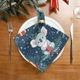 thumbnail image 2 of BZSMCE Satin Native Fab Cotton Dinner Napkin Cute Christmas Koalas Pattern Reusable, 2 of 8
