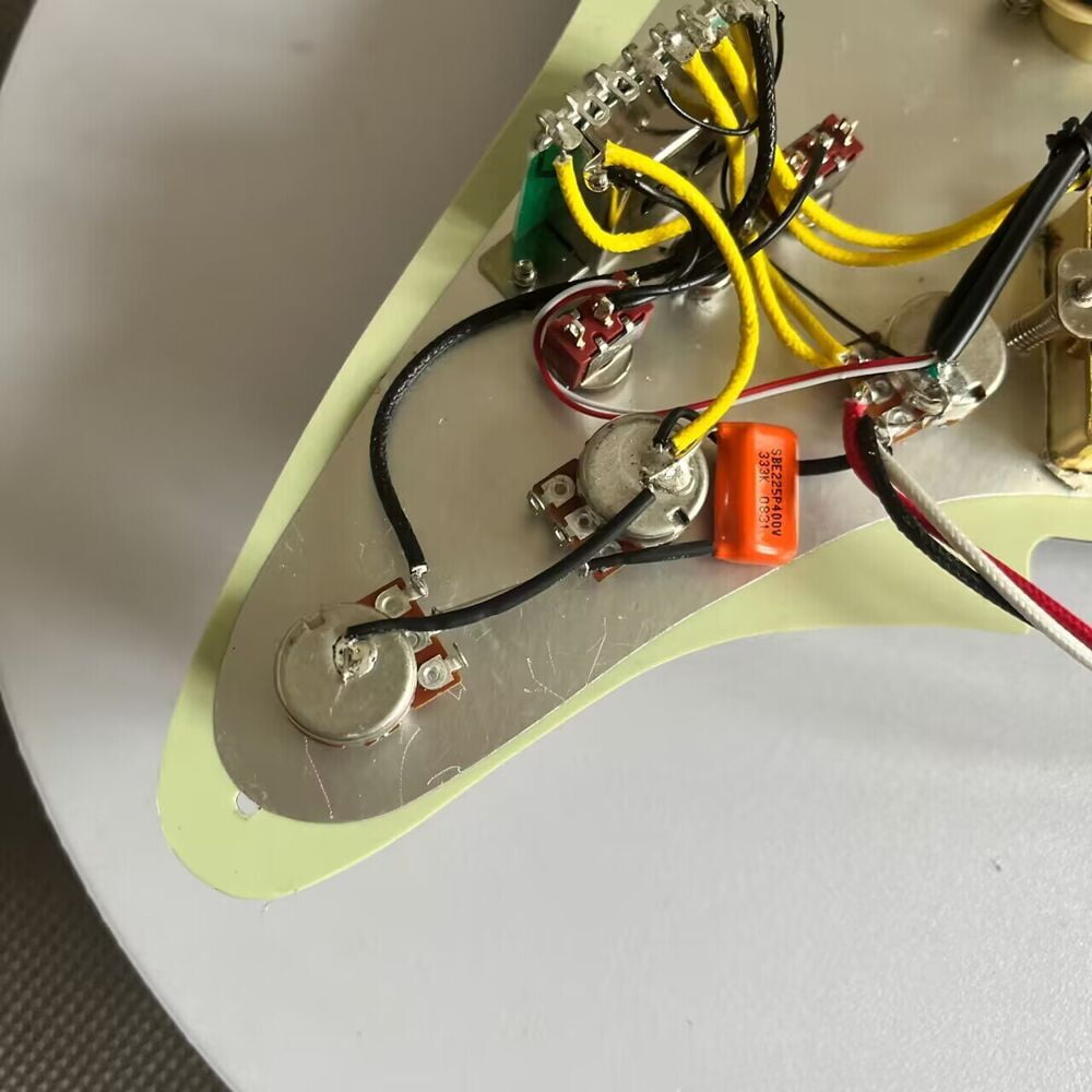SSH Prewired Guitar Strat Pickguard Set Wilkinson Ainico 5 Humbucker Pickups Coil Splitting Switch Multi Switch Harnesses ,For Fender ST Electric Guitar Replacement Part