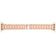 thumbnail image 1 of Correa de reloj con diamantes de imitación, repuesto de pulsera de metal Compatible con reloj IOS de 42mm/44mm, oro rosa, 1 of 5