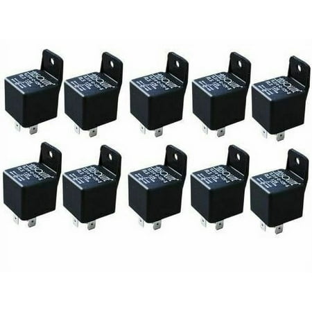 10 PACK Bosch Style 12 VOLT DC 40 AMP SPTD MARIN RELAY 5 PIN W/ MOUNTING TAB price history on PriceWatchPro
