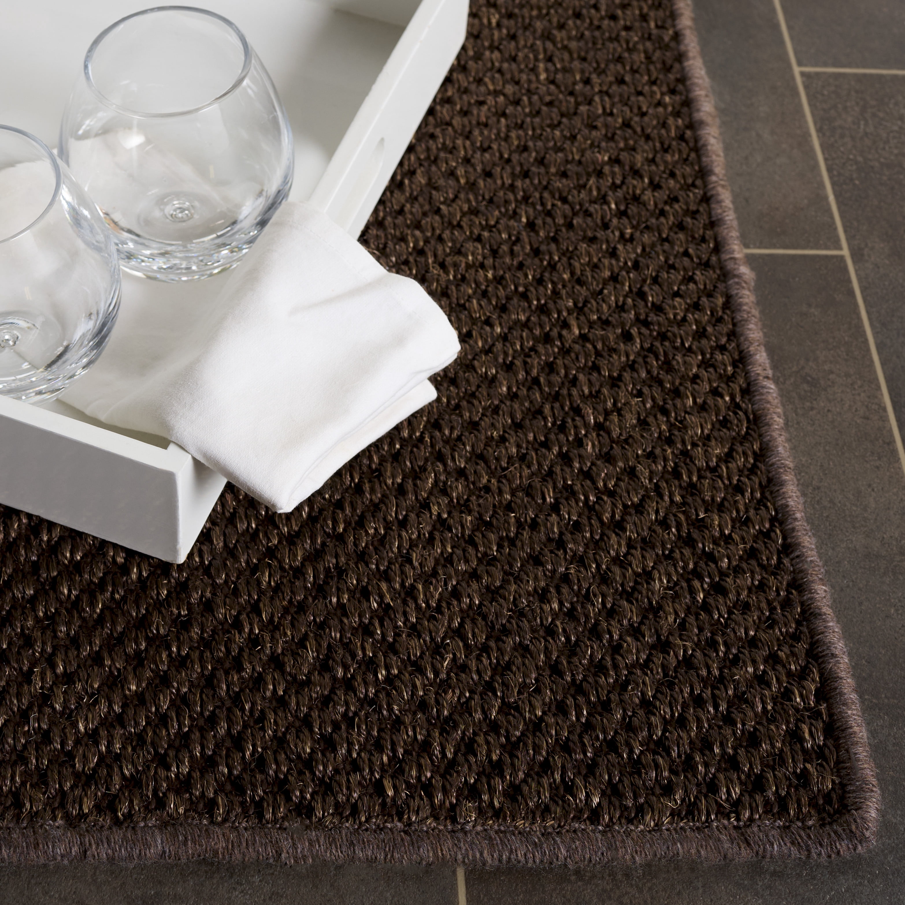 Safavieh Natural Fiber Katelynn Solid Area Rug, Brown, 3' x 5'