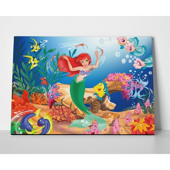 The Little Mermaid Poster or Wrapped Canvas