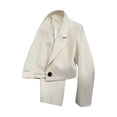 thumbnail image 4 of Guluxicc Women's Cropped Blazers Collared Button Closure Long Sleeve Dress Jackets for Everyday Wear Summer Casual Outfits, 4 of 4
