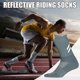thumbnail image 2 of Bicicleta Calcetines reflectantes para correr Ciclismo Elástico Deporte Baloncesto Calcetín (gris claro) Tmvgtek Accesorios para bicicletas, 2 of 6