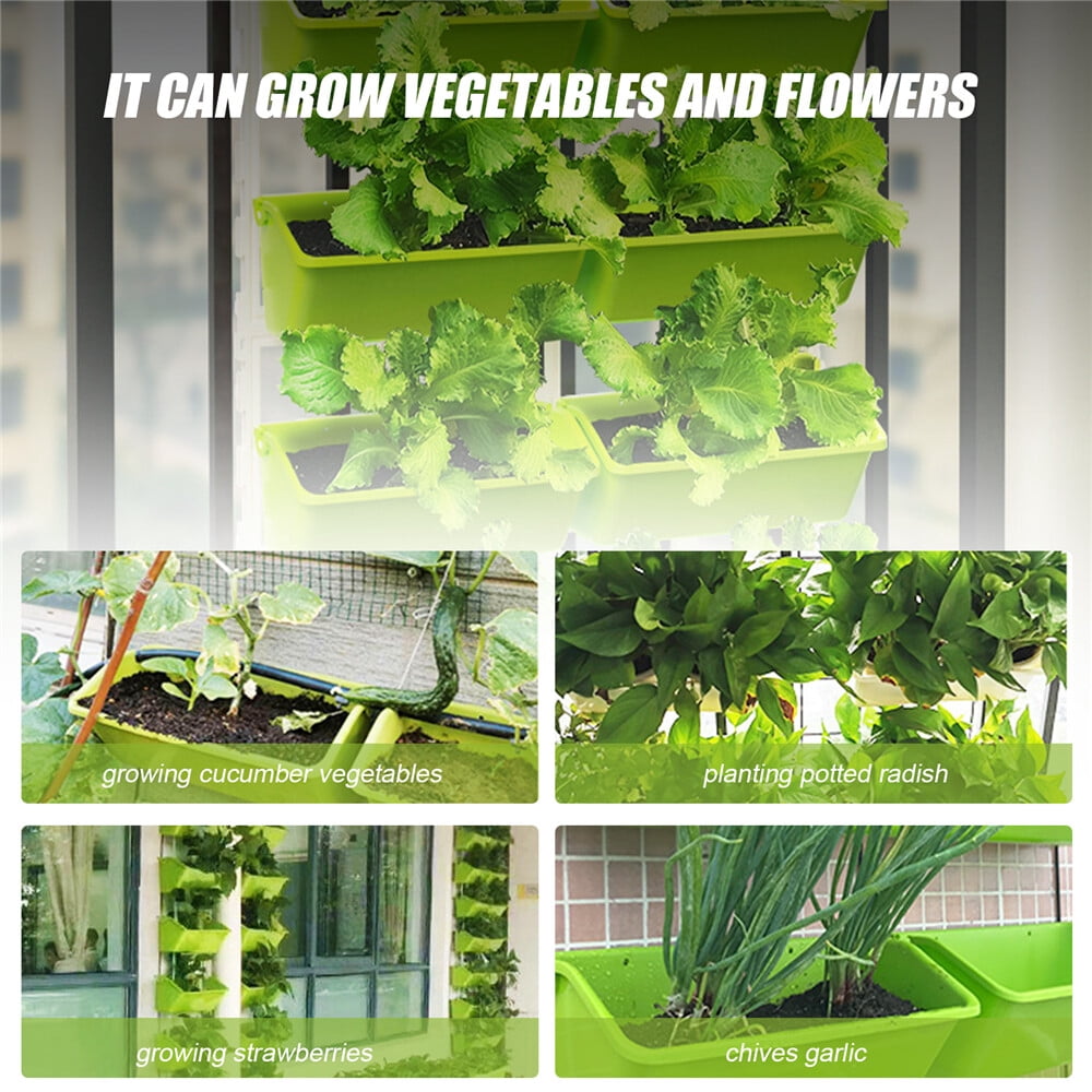 Vertical Garden Planter Pot -Wall Mounted Hanging Planter for Indoor/Outdoor for Balconies, Gardens