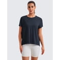 thumbnail image 2 of Remera CRZ YOGA Suave Holgada Cuello Redondo Azul Marino XL, 2 of 5