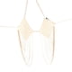 thumbnail image 1 of Collar de bikini de playa con borlas de metal plateadas para mujer, cadena cruzada para el pecho y el cuerpo Oro, 1 of 9