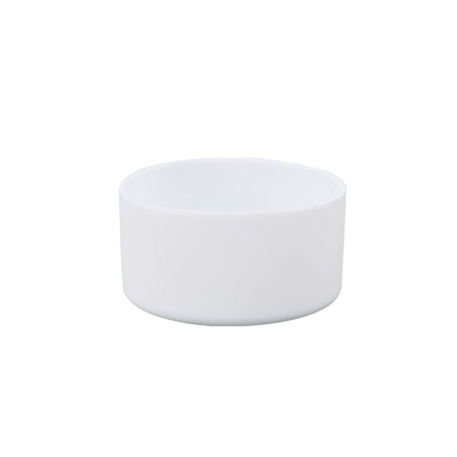 Tumbler Boot, Protective Silicone Bottom Cover for 40oz Quencher with Handle IceFlow 20oz 30oz, Transparent Non-Slip Scratch Resistant Cup Sleeve, White