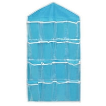 Grandest Birch 16 Pockets Clear Over Door Hanging Bag Shoes Rack Hanger Storage Organizer Pouch Hanging Bag 16 Pockets Large Capac