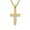 Gold & Silver, variant on Stainless Steel Cross Necklace for Men, Religion Fashion Jewelry Gifts, 24 In
