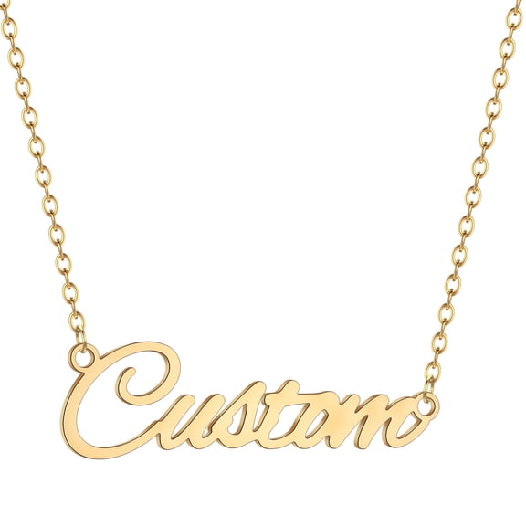 Custom Initial Letter Name Necklace Stainless Steel Customized Engraved Alphabet Charm Pendant Choker Men Women's Jewelry