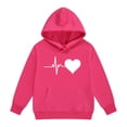 thumbnail image 5 of YunPes Girls' Sweatshirts Winter Children's Retro Print Sweatshirts Long Sleeves Comfortable and Cute Sweatshirts Boy Hoodies, 5 of 6