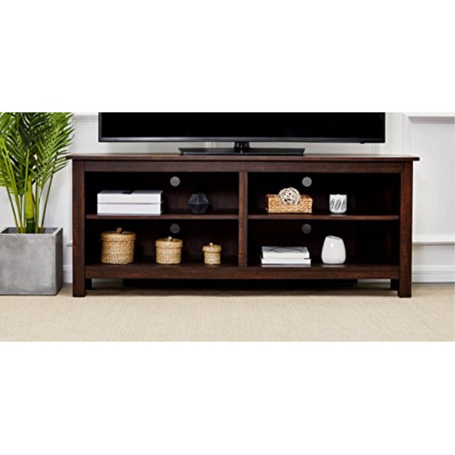 Rockpoint 58inch,Rustic Oak TV Stand Console, 