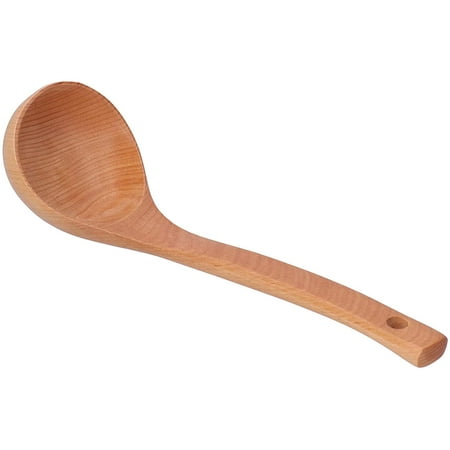 Wooden Cooking Utensil Soup Spoon With, Wooden Spoon With Hole Purpose
