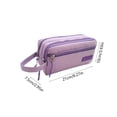 thumbnail image 3 of Handle Large Capacity Pencil Pouch – Multi-Layer Cloth Organizer, Portable Durable for Campus & Office, 3 of 6