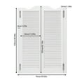 thumbnail image 3 of White Swinging Door Double Half Door Double-Hinged Café Door with Hinges, 3 of 17