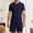 Dark Blue, variant on Mens Short Sets Two Piece Set Men's T Shirts Short Sleeve & Shorts Mens Summer Outfits Beach Outfits Men Clothes