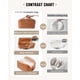 thumbnail image 5 of Bolsa de cosméticos EACHY Travel, bolsa de maquillaje impermeable, marrón, 5 of 9
