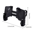 thumbnail image 2 of Cateissary Controlador de juego móvil ajustable Aim Keys Free Fire Mobile Trigger Phone Game Handgrip Gamepad Joystick para Videojuegos y accesorios, 2 of 6