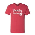 thumbnail image 2 of Wild Bobby, Daddy to Be Pregnancy Reveal Gift Parents to Be, Pop Culture, Men Premium Tri Blend Tee, Vintage Red, Medium, 2 of 3