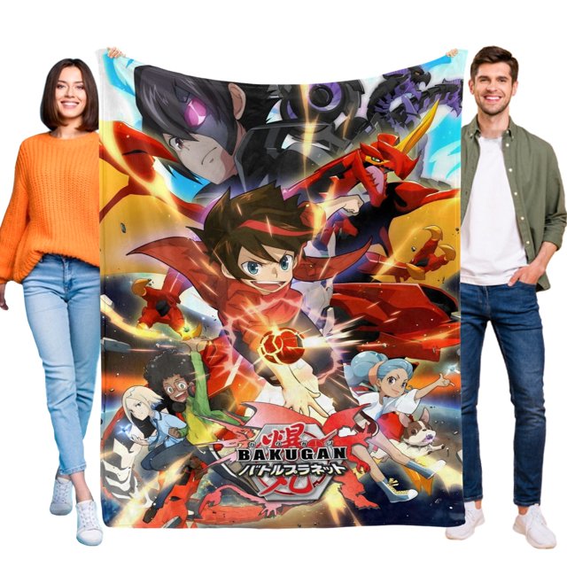 Bakugan anti-pilling, suave, ligera, esponjosa y acogedora de lujo para hogar y cocina – Perfecta para niños y adultos,120X80cm