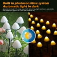 thumbnail image 3 of Cadena de luces de setas con energía solar para exteriores, resistente al agua, seta solar, camino de luz, patio, jardín, decoración de luz (6,5 M, 30 LED) JFHHH pequeña, 3 of 5