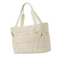 thumbnail image 2 of Bolsa de mano acolchada con correa para esterilla de yoga Bolsillos de almacenamiento para artículos húmedos y secos Bolsa de mano para gimnasio Beige, 2 of 9