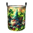 thumbnail image 1 of Balery St. Patrick's Day USA Flag Cesta de ropa redonda con asas, impermeable, independiente, para ropa, juguetes, dormitorio y familia-Medium, 1 of 6