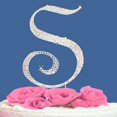 thumbnail image 1 of Fully Covered in Crystal Monogram Wedding Cake Topper Letter - Letter S, 1 of 2