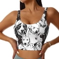 thumbnail image 1 of Fotbe Labrador Retriever Dog Sujetador Deportivo Largo sin Aros para Mujer con Almohadillas y Soporte Medio, Transpirable y Absorbente, Camiseta Tipo Chaleco o Tank Top-Large, 1 of 8