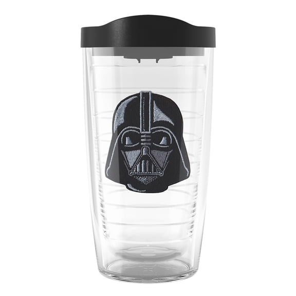 Tervis Star Wars Darth Vader Emblem Made in USA Double Walled Insulated Tumbler Travel Cup Keeps Drinks Cold & Hot, 16oz, Classic