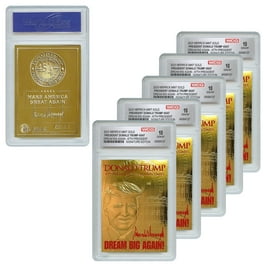 ポケットトランプ　Red DONALD TRUMP 47th President Gold Sculpted Card Red Signature