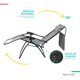 thumbnail image 5 of Silla Camastro Plegable Tecnologia Gravedad Cero Reclinable con sombrilla gris 6.49 pulg Elly Decor SO-SGCCD-BE, 5 of 10