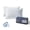 White(Cooling & Adjustable）, variant on EGOHOME 2-Pack Adjustable Cooling Bed Pillows, Shredded Memory Foam Pillows Set of 2, Standard Queen, Dual Sides