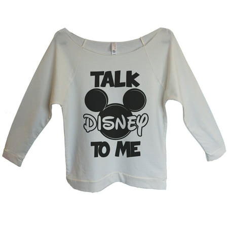 Womens Mickey Mouse 3/4 Sleeve “Talk Disney To Me