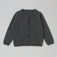 thumbnail image 7 of Dyfzdhu Kids Boys Girls Autumn Cardigan Knitted Solid Color Button-down Sweater Coat, 7 of 7