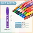 thumbnail image 2 of Uxcell Purple Oil Pastels, 36Pcs Soft Oil Crayons Vibrant and Creamy Pastels Stick Art Supplies for Art Painting Drawing Blending Graffiti for Artists Beginners, 2 of 6