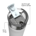 thumbnail image 4 of Bubba Water Bottle, 24 Oz, Stainless Steel, Vacuum Insulated Leakproof, DualSip 2-Way Lid, Fresh Kicks, 4 of 10