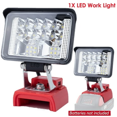 Wireless LED Work Light for Milwaukee M---18 18V Battery w/USB Cordless Outdoor