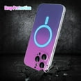thumbnail image 6 of Compatible with iPhone 14 Pro Max Gradient Case Magnetic Luminous Case Glow in The Dark Noctilucent Slim Fit Cover Protective Anti Scratch Case Cover Purple Blue, 6 of 15