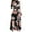 Black, variant on Taylonsss Women Fashion Casual Printed Tie Long Skirt Dress