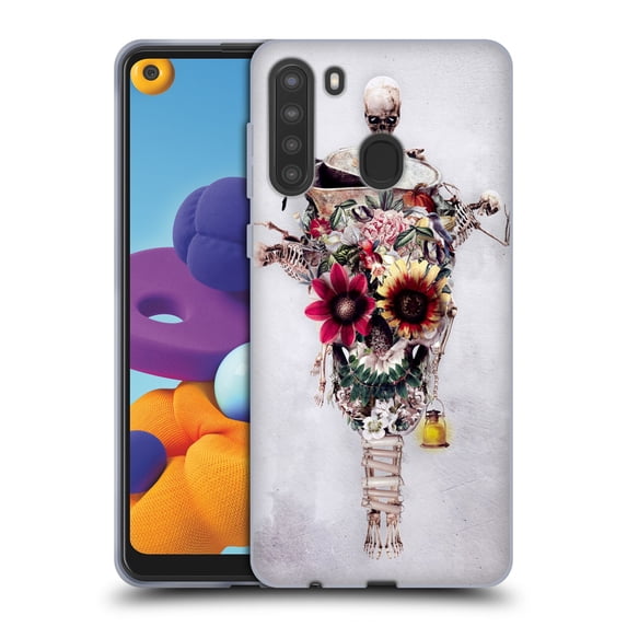 Head Case Designs Officially Licensed Riza Peker Skulls 6 Scarecrow Soft Gel Case Compatible with Samsung Galaxy A21 (2020)
