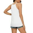 thumbnail image 6 of Levmjia Women Tank Tops Casual V Neck Sleeveless Shirt Soft Stretchy Polyester Spandex Blouse for Yoga Gym Workout Summer Spring Solid Color Loose Fit Comfortable Breathable, 6 of 7